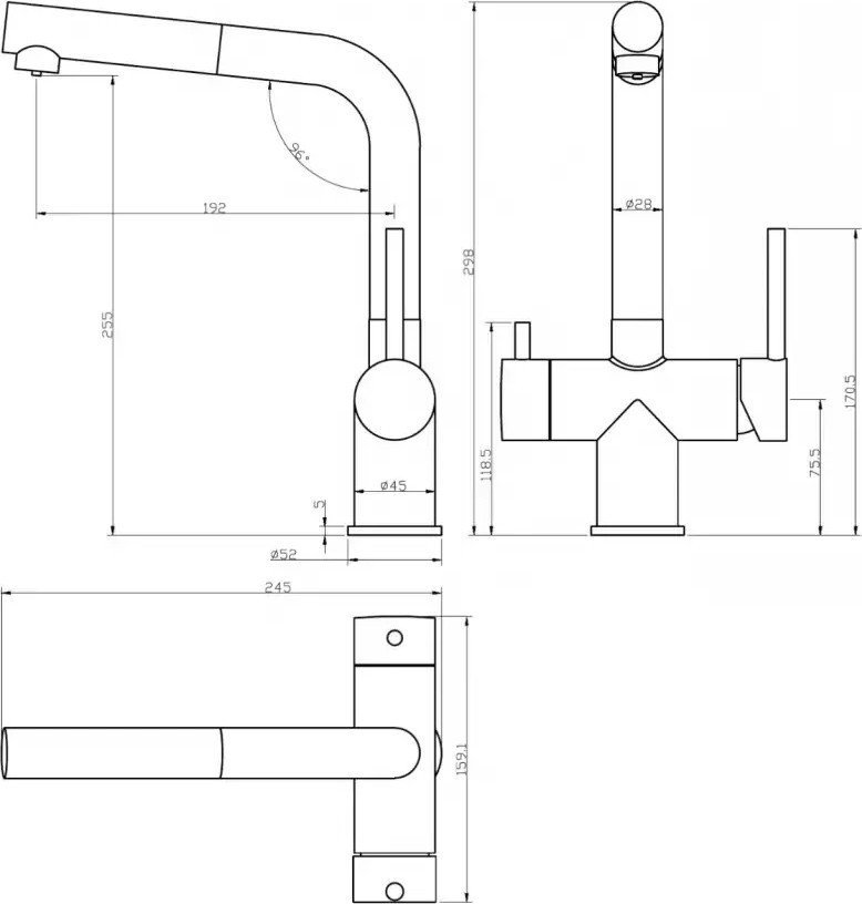 Смеситель Grocenberg GB4097 (золото матовый) Смеситель Grocenberg GB4097 (золото матовый)