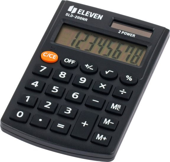 Калькулятор Eleven SLD-200NR (черный) Калькулятор Eleven SLD-200NR (черный)