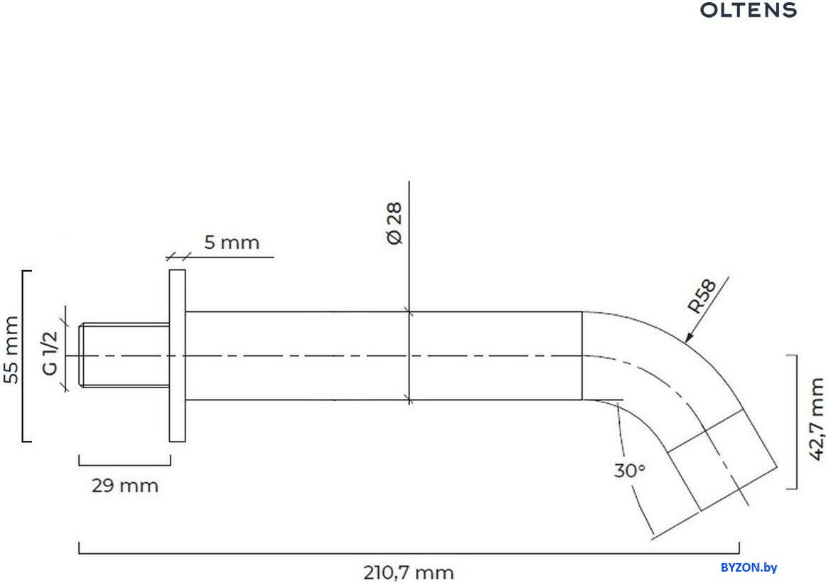 Излив Oltens Molle 39100800 Излив Oltens Molle 39100800