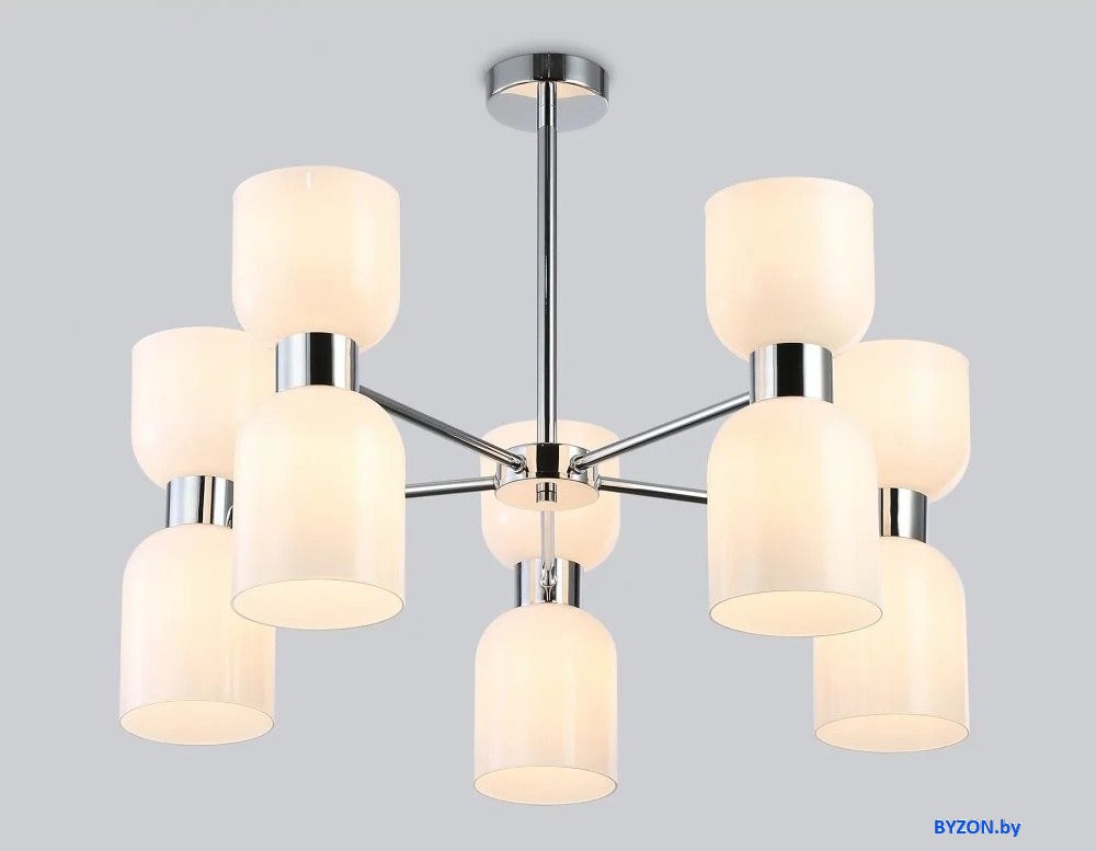 Подвесная люстра Ambrella LH56083/10 СH/FR (хром/белый матовый) Подвесная люстра Ambrella LH56083/10 СH/FR (хром/белый матовый)