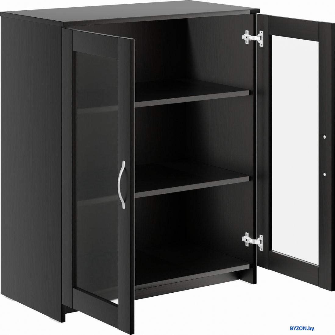 Тумба Mio Tesoro Сириус 2 двери со стеклом 78x95 2.02.03.360.5 (дуб венге) Тумба Mio Tesoro Сириус 2 двери со стеклом 78x95 2.02.03.360.5 (дуб венге)