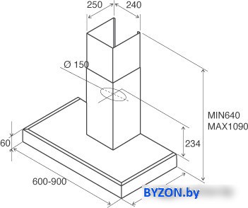 Кухонная вытяжка Jetair Pola 60 INX (55916908) Кухонная вытяжка Jetair Pola 60 INX (55916908)
