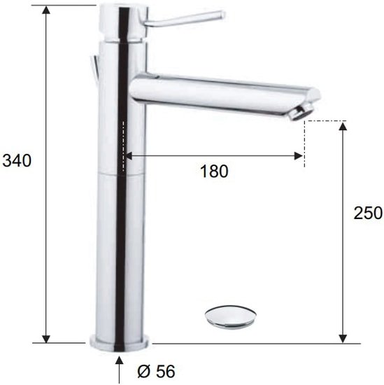 Смеситель Remer Minimal N 10 L XL Смеситель Remer Minimal N 10 L XL