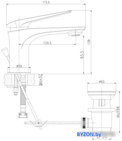 Смеситель Lemark Allegro LM5906CW Смеситель Lemark Allegro LM5906CW
