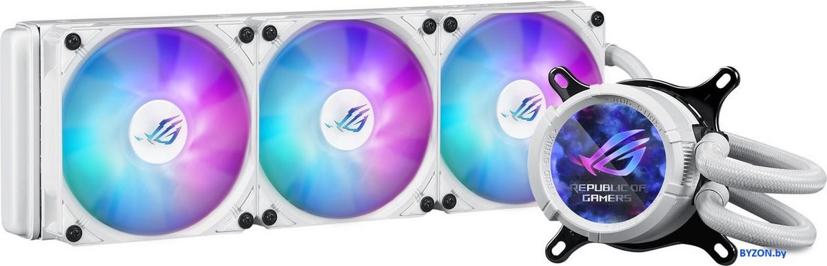 Система жидкостного охлаждения для процессора ASUS ROG Strix LC III 360 ARGB LCD White Edition Система жидкостного охлаждения для процессора ASUS ROG Strix LC III 360 ARGB LCD White Edition
