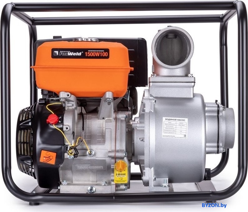 Мотопомпа FoxWeld 1500W100 Мотопомпа FoxWeld 1500W100