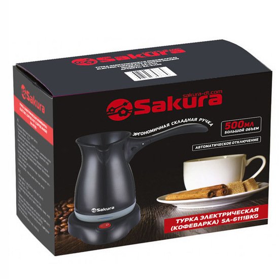 Электрическая турка Sakura SA-6111BKG Электрическая турка Sakura SA-6111BKG