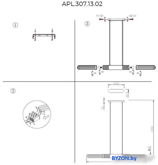Подвесная люстра Aployt APL.307.13.02 Подвесная люстра Aployt APL.307.13.02