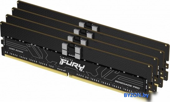 Оперативная память Kingston FURY Renegade Pro 4x32ГБ DDR5 6000 МГц KF560R32RBEK4-128 Оперативная память Kingston FURY Renegade Pro 4x32ГБ DDR5 6000 МГц KF560R32RBEK4-128