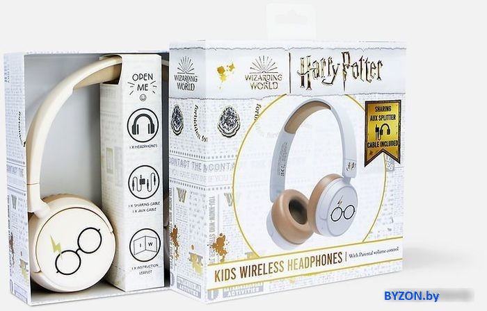 Наушники OTL Technologies Harry Potter Cream Kids Wireless HP0990 Наушники OTL Technologies Harry Potter Cream Kids Wireless HP0990