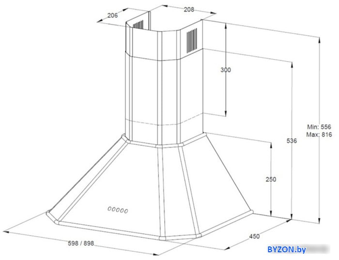 Кухонная вытяжка Korting KHC 9839 RB Кухонная вытяжка Korting KHC 9839 RB