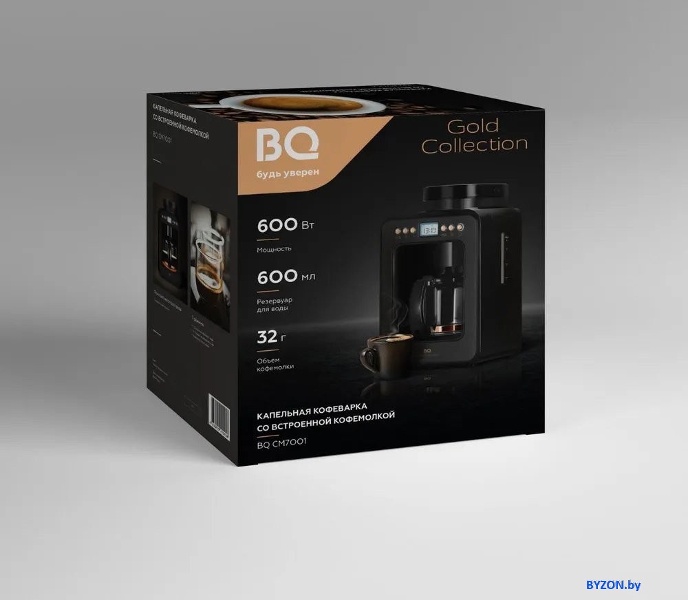 Кофеварка BQ CM7001 (черный/розовое золото) Кофеварка BQ CM7001 (черный/розовое золото)