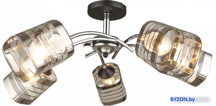 Люстра средней высоты Mirastyle SX-N-3532/5 CH+BK Люстра средней высоты Mirastyle SX-N-3532/5 CH+BK