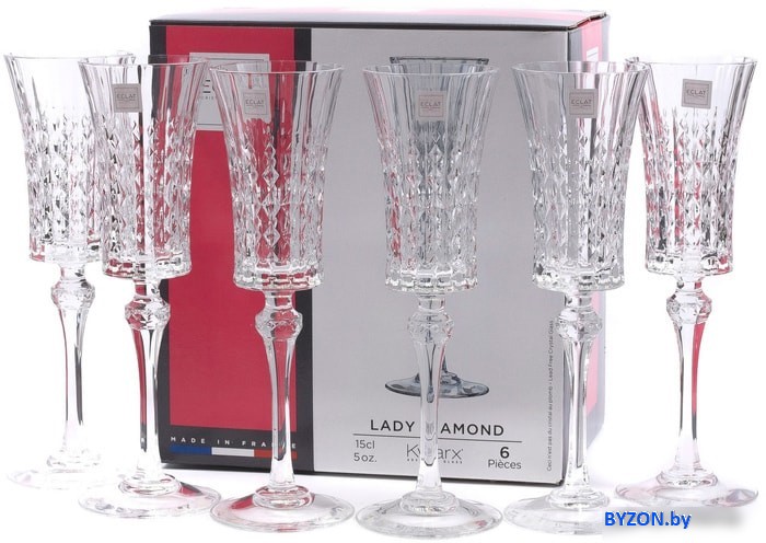 Набор бокалов для шампанского Eclat Lady Diamond L9742 Набор бокалов для шампанского Eclat Lady Diamond L9742