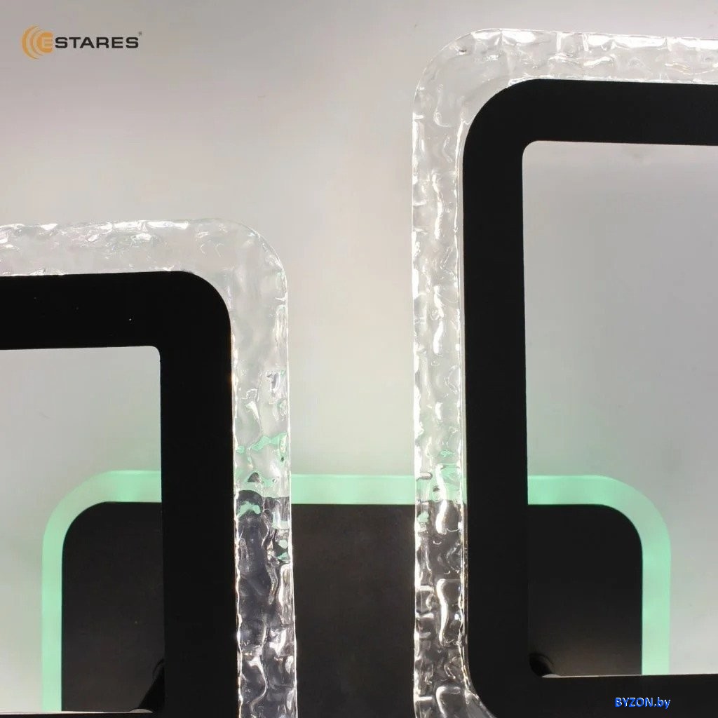 Estares Oval Ice RGB 75W 5S-APP-725х500х93-BLACK/CLEAR-220-IP20 Estares Oval Ice RGB 75W 5S-APP-725х500х93-BLACK/CLEAR-220-IP20