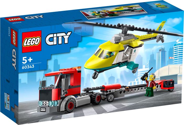 Конструктор LEGO City 60343 Грузовик для спасательного вертолета Конструктор LEGO City 60343 Грузовик для спасательного вертолета