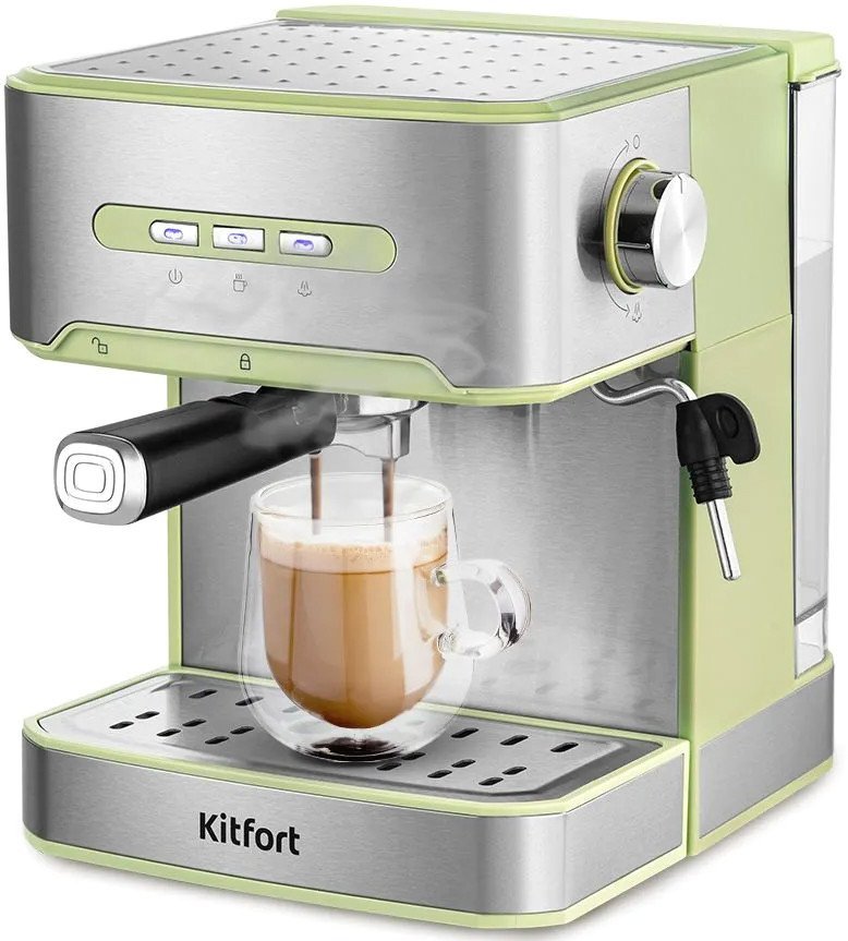 Рожковая кофеварка Kitfort KT-7442 Рожковая кофеварка Kitfort KT-7442