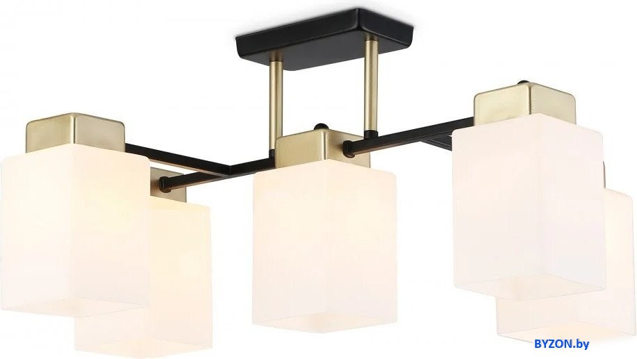 Люстра средней высоты Ambrella TR303048/5 BK/GD (черный/золото) Люстра средней высоты Ambrella TR303048/5 BK/GD (черный/золото)