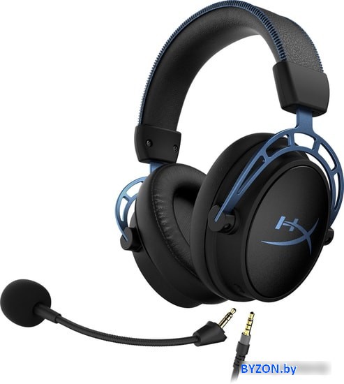 Наушники HyperX Cloud Alpha S (черный/синий) Наушники HyperX Cloud Alpha S (черный/синий)