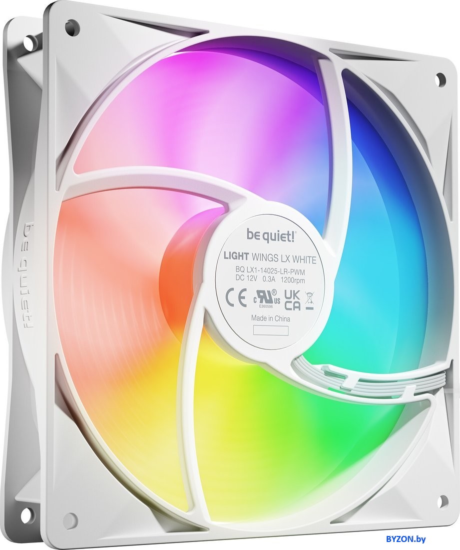 Комплект вентиляторов для корпуса be quiet! Light Wings LX 140mm PWM 3-Pack W BL128 Комплект вентиляторов для корпуса be quiet! Light Wings LX 140mm PWM 3-Pack W BL128