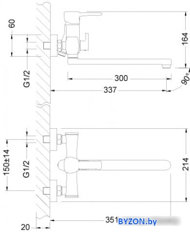 Смеситель Lemark Evitta LM0551C Смеситель Lemark Evitta LM0551C