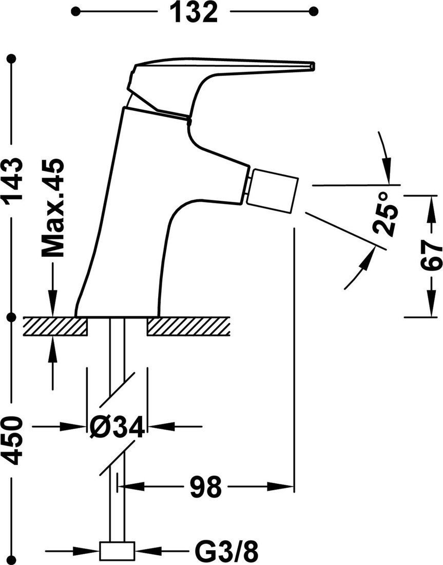 Смеситель Tres Fuji 28112001NM Смеситель Tres Fuji 28112001NM