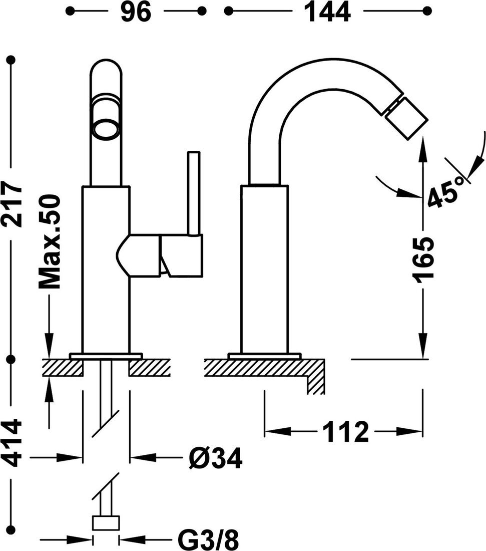 Смеситель Tres Study 26222402Or Смеситель Tres Study 26222402Or