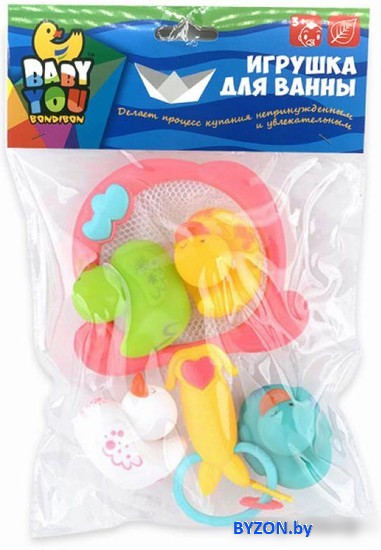 Игрушка для ванной Bondibon Baby You Сачок с утятами ВВ5860 Игрушка для ванной Bondibon Baby You Сачок с утятами ВВ5860
