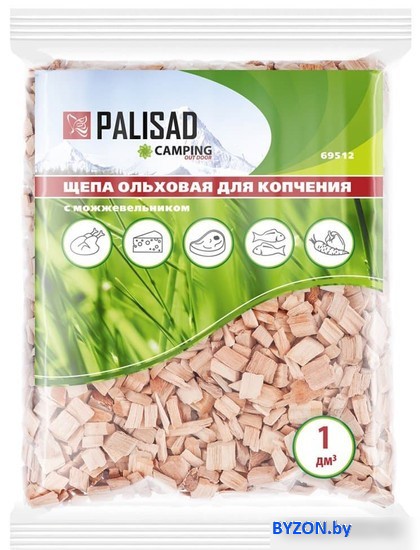 Щепа для копчения Palisad Ольховая с можжевельником 69512 1 дм.куб Щепа для копчения Palisad Ольховая с можжевельником 69512 1 дм.куб