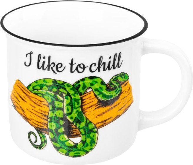 Чашка Elan Gallery Змея I like to chill 880222 Чашка Elan Gallery Змея I like to chill 880222