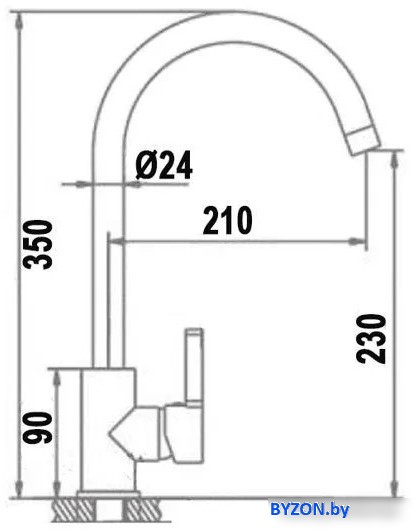 Смеситель Wisent WP49-098-3-21 Смеситель Wisent WP49-098-3-21