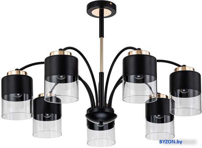 Люстра средней высоты Escada 2121/7P (черный/золото) Люстра средней высоты Escada 2121/7P (черный/золото)