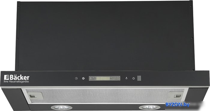 Кухонная вытяжка Backer TH60CL-2F200-SHINY BLACK RC Кухонная вытяжка Backer TH60CL-2F200-SHINY BLACK RC