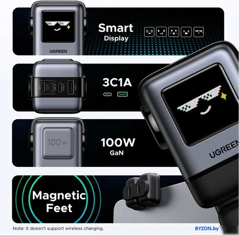 Сетевое зарядное Ugreen X688 45515B Сетевое зарядное Ugreen X688 45515B