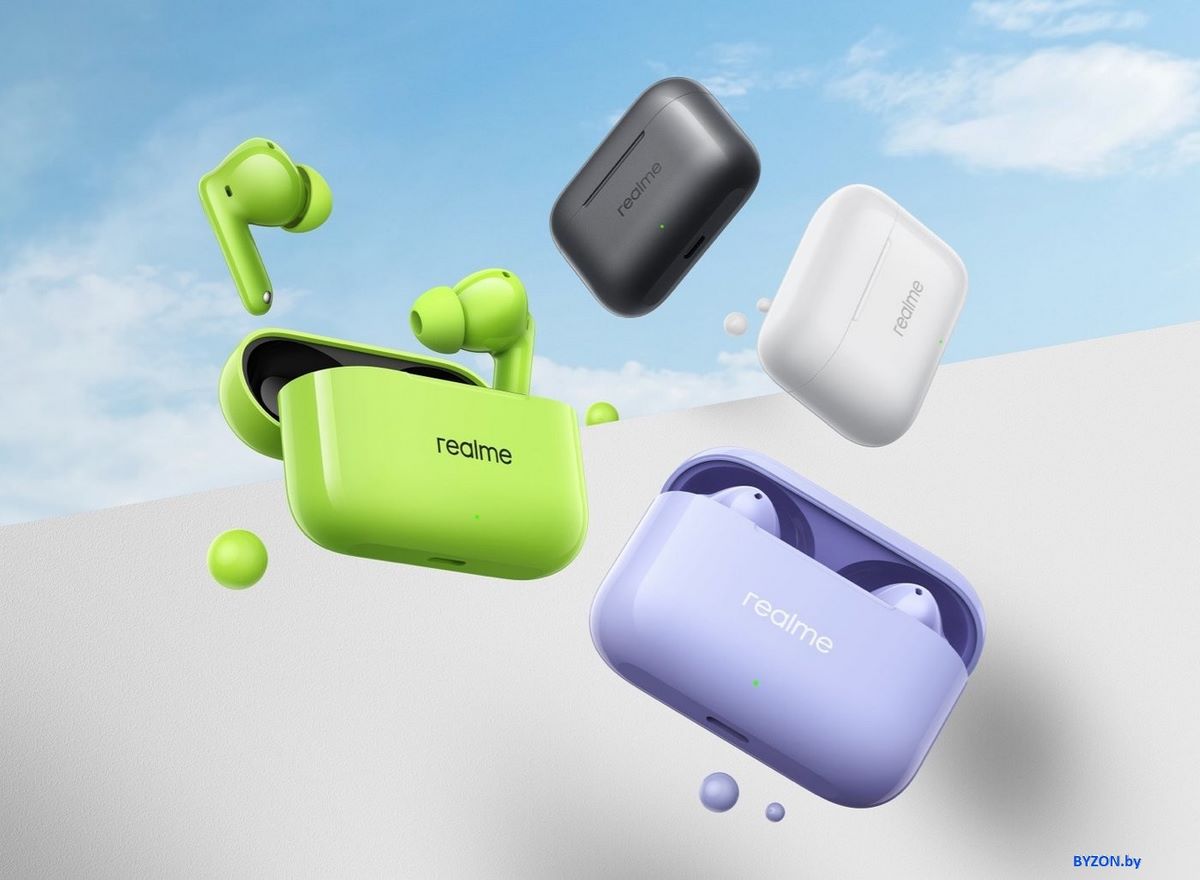 Наушники Realme Buds T200 (зеленый) Наушники Realme Buds T200 (зеленый)