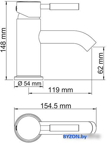 Смеситель Wasserkraft Main 4105 Смеситель Wasserkraft Main 4105