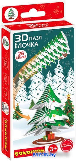 3Д-пазл Bondibon Елочка ВВ5641 3Д-пазл Bondibon Елочка ВВ5641