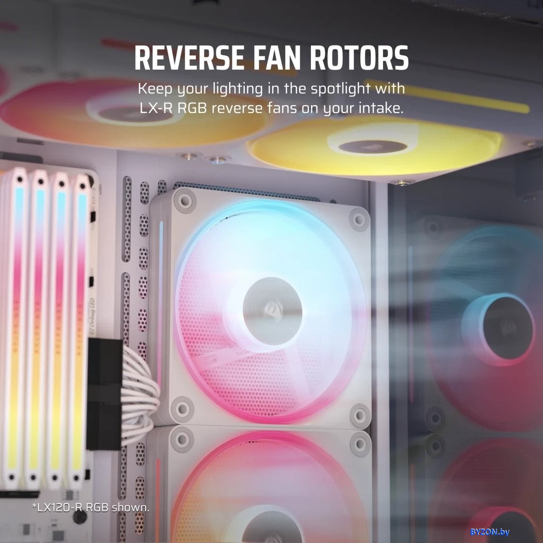 Вентилятор для корпуса Corsair iCUE LINK LX140R RGB Reverse Dual Pack CO-9051056-WW Вентилятор для корпуса Corsair iCUE LINK LX140R RGB Reverse Dual Pack CO-9051056-WW