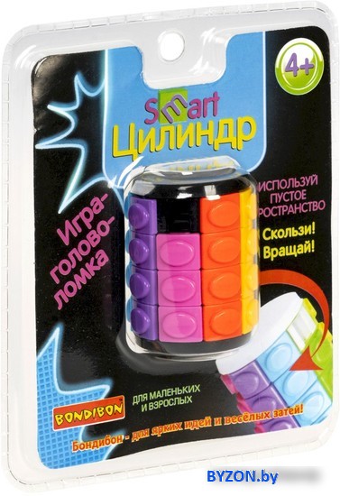Головоломка Bondibon Smart Цилиндр 4 ряда ВВ4723 Головоломка Bondibon Smart Цилиндр 4 ряда ВВ4723