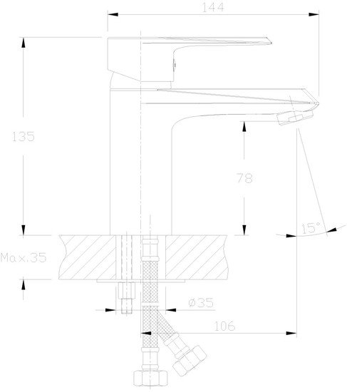 Смеситель Rossinka Silvermix RS28-11 Смеситель Rossinka Silvermix RS28-11