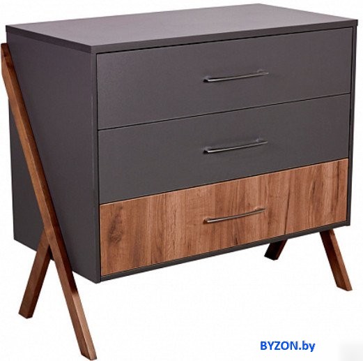 Комод Polini Kids Porto 2200 0002572.164 (графит/дуб крафт) Комод Polini Kids Porto 2200 0002572.164 (графит/дуб крафт)