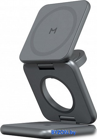 Беспроводное зарядное Magssory Fold Pro 3 в 1 WCH063 (темно-серый) Беспроводное зарядное Magssory Fold Pro 3 в 1 WCH063 (темно-серый)