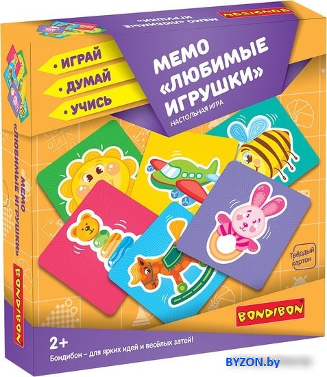 Развивающая игра Bondibon Мемо Любимые игрушки ВВ3910 Развивающая игра Bondibon Мемо Любимые игрушки ВВ3910