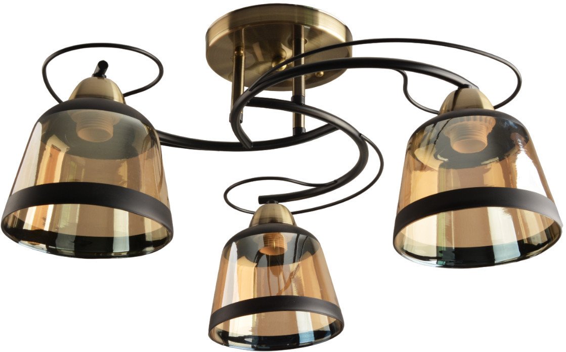 Люстра средней высоты Mirastyle BL-7605/3 AB+BK Люстра средней высоты Mirastyle BL-7605/3 AB+BK