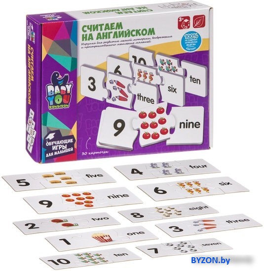 Мозаика/пазл Bondibon Baby You Считаем на английском ВВ3932 Мозаика/пазл Bondibon Baby You Считаем на английском ВВ3932