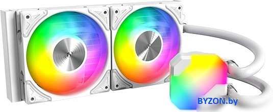 Жидкостное охлаждение для процессора Montech HyperFlow ARGB 240 (белый) Жидкостное охлаждение для процессора Montech HyperFlow ARGB 240 (белый)