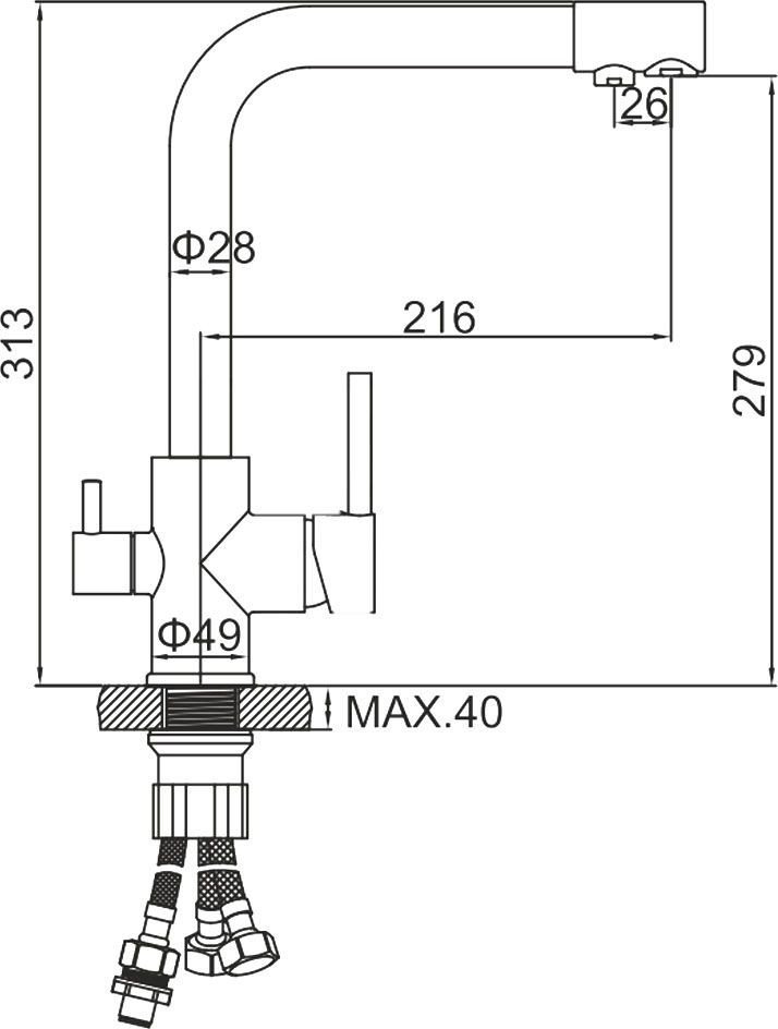 Смеситель Ledeme L4055A-3 Смеситель Ledeme L4055A-3