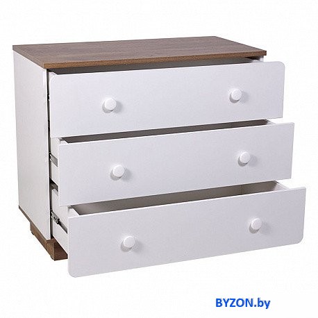 Комод Polini Kids Ameli 3000 0002760.165 (белый/дуб крафт) Комод Polini Kids Ameli 3000 0002760.165 (белый/дуб крафт)