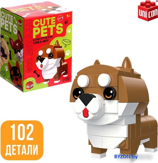 Конструктор Unicon Cute pets 9278945 Сиба-Ину Конструктор Unicon Cute pets 9278945 Сиба-Ину