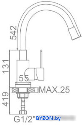Смеситель Ledeme L74004-9 (сатин/серый) Смеситель Ledeme L74004-9 (сатин/серый)